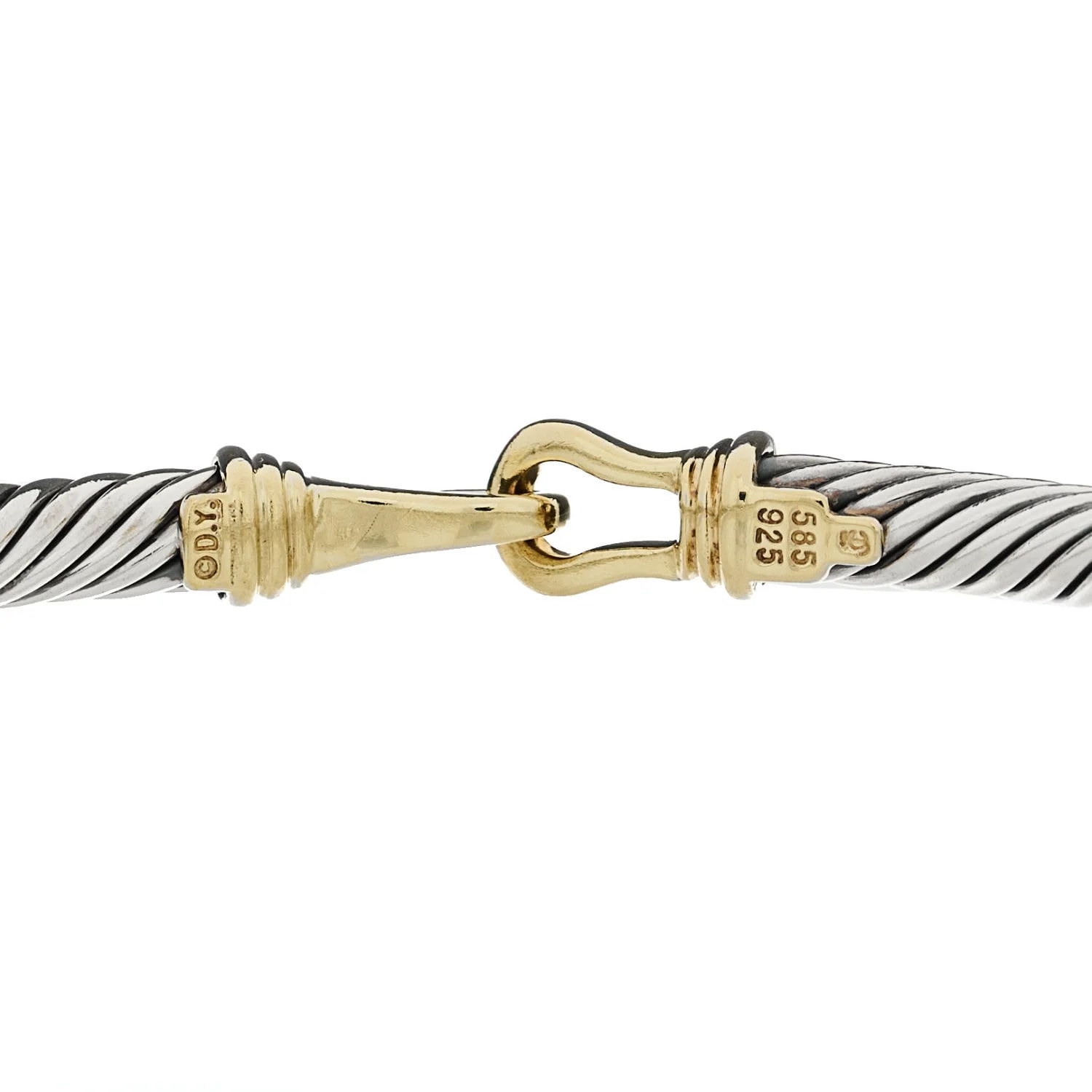 14K Yellow Gold 5mm Cable Classic Buckle 3
