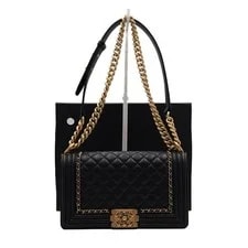 Chanel — Chanel Boy Calf Medium Chain Flap A67086 152314767 — Handbag — resale