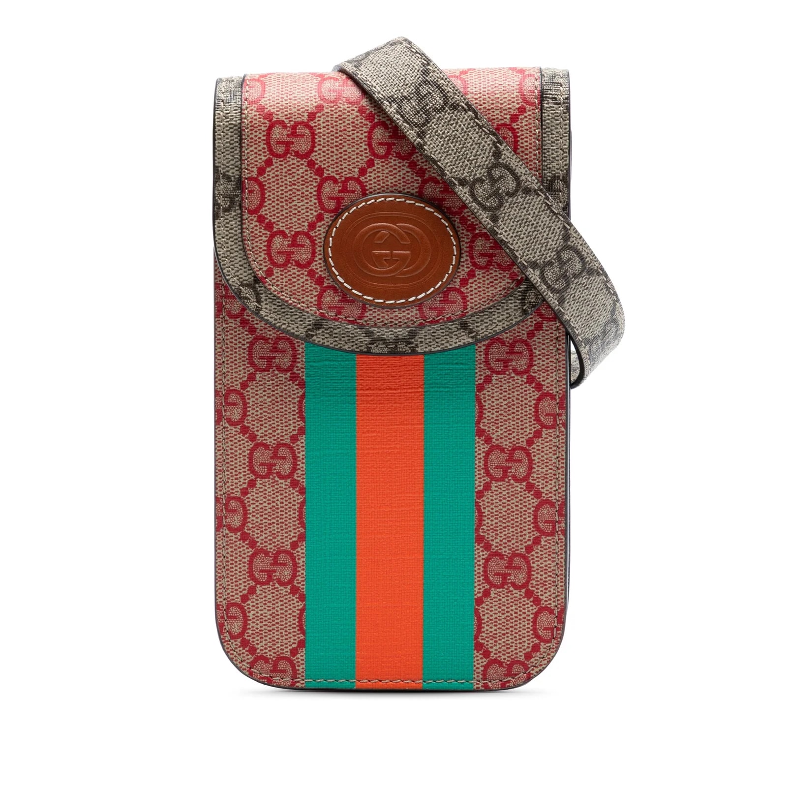 Gucci — Dans le Web Phone Holder Crossbody — Handbag — resale