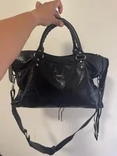 Balenciaga City Satchel Zip Double Handles Adjustable Strap Studs 2