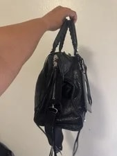 Balenciaga City Satchel Zip Double Handles Adjustable Strap Studs 4