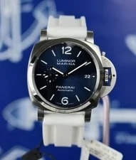 Panerai — Panerai Luminor Marina PAM01393 1950 Blue Dial 2021 B&P Warranty Active — Watch — resale