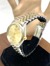 Rolex Oyster Perpetual 1005 Swiss Automatic 1969 2-Tone 34mm 2