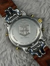 ’S 39mm TAG Heuer S/el CG1123-0 Ayrton Senna Leather Strap Schumacher SEL 2