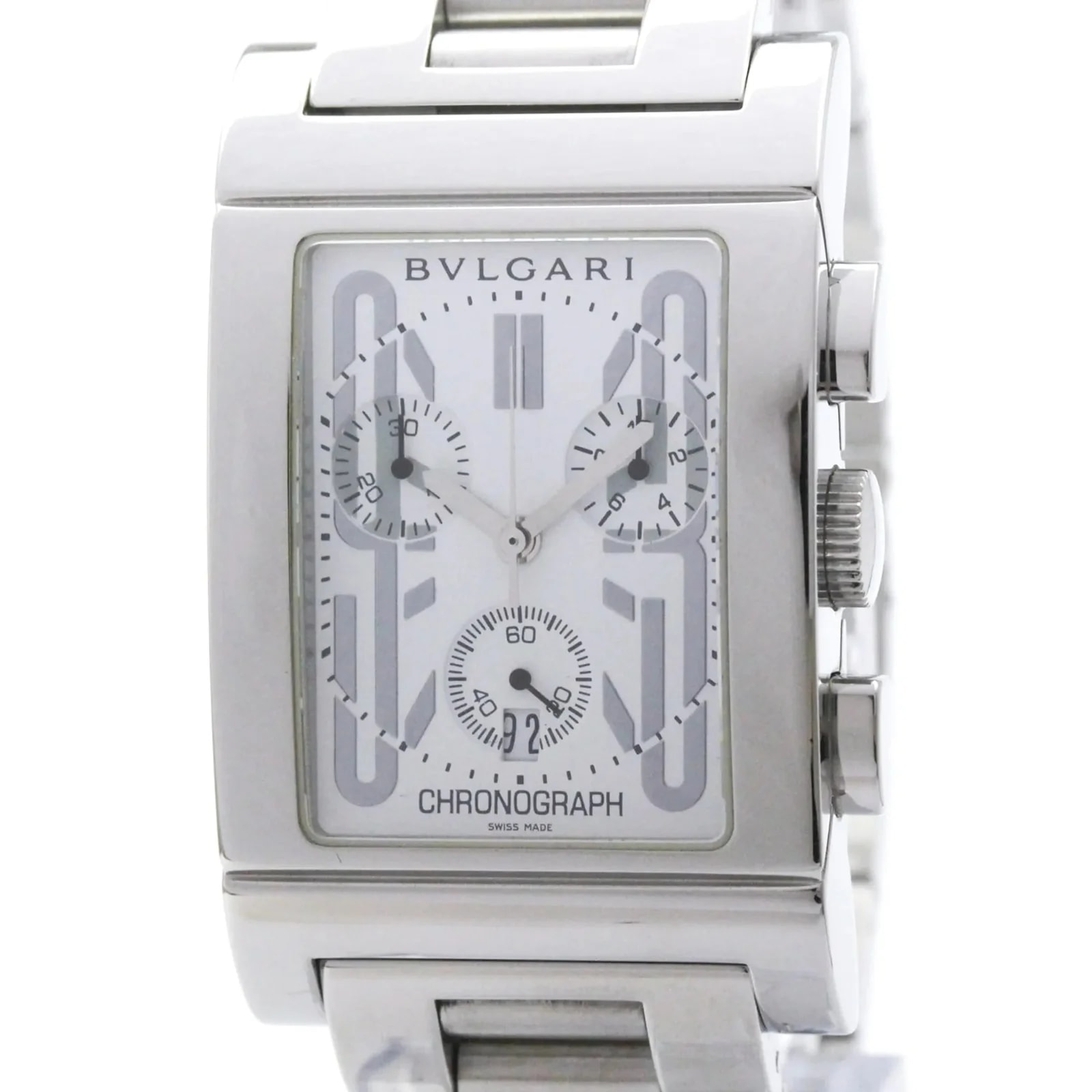 Bvlgari Rettangolo Chronograph Quartz Stainless Steel 4