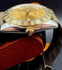 Tudor Style 38mm Automatic Champagne Dial OEM Nato Swiss + Video 3