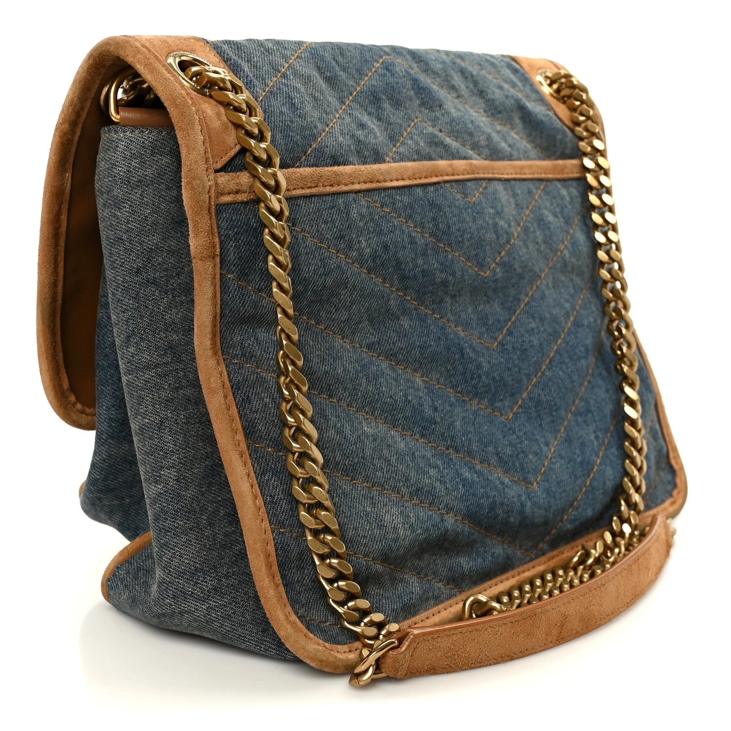 Medium Niki Chain Satchel Cinnamon 3
