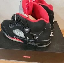 10.5US Air Jordan5 Retro Supreme 4