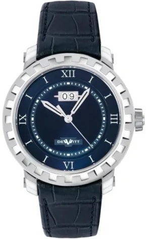 Worldofluxuryus — DeWitt Academia Grande Date Stainless Steel Man's — Watch — resale