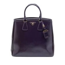 Prada — Prada Vernice Parabole Dark — Handbag — resale