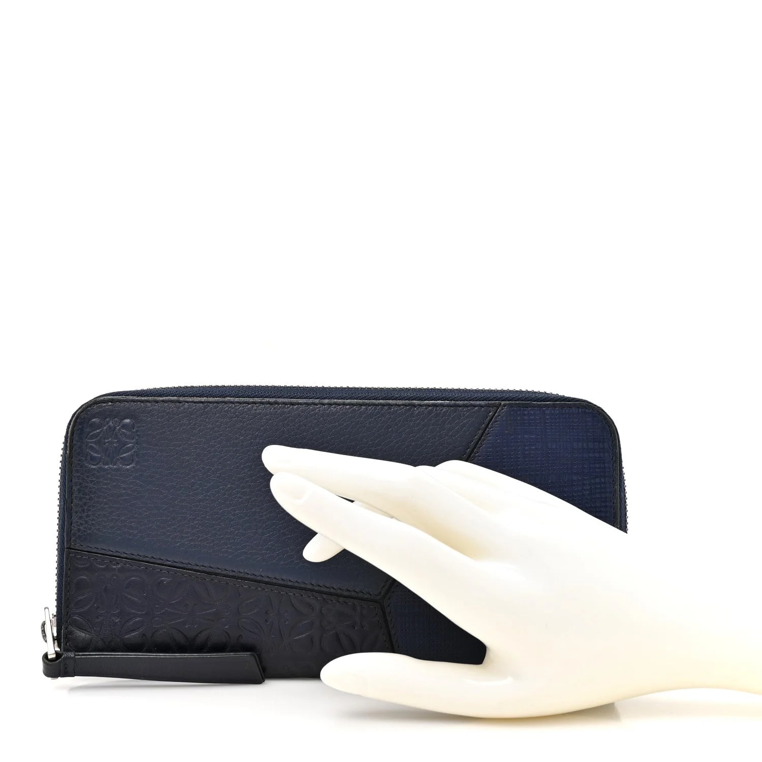 Embossed Repeat Puzzle Zip Around Wallet 2