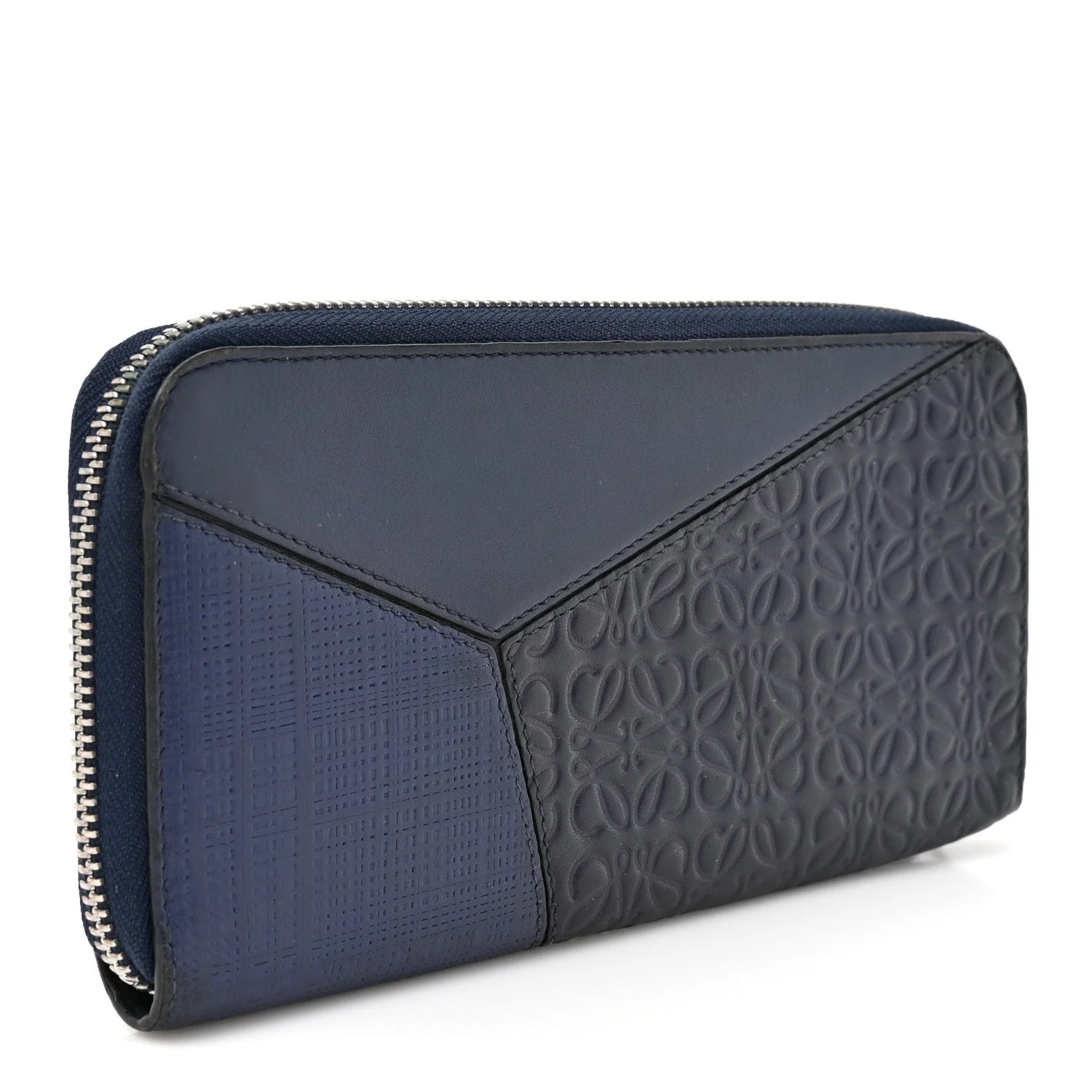 Embossed Repeat Puzzle Zip Around Wallet 3