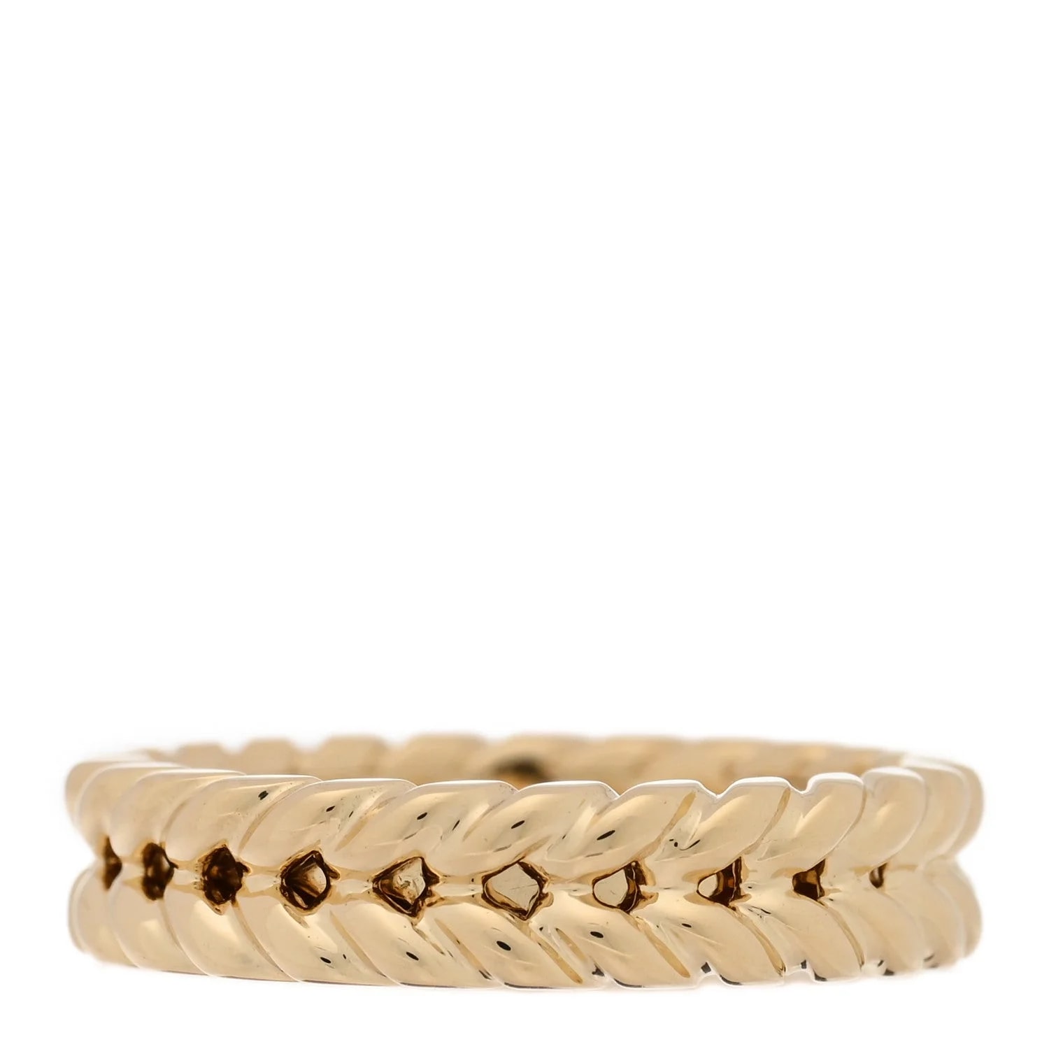 18K Yellow Gold Braided Band 52 6 3