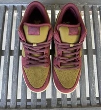 Nike SB — Size 12 Nike SB Dunk Low Pro Toxic Bart Dark Team Crush — Sneaker — resale