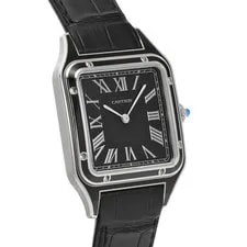 Cartier Santos Dumont LM WSSA0046 (4298) Black Stainless Steel / Black #W1377 3
