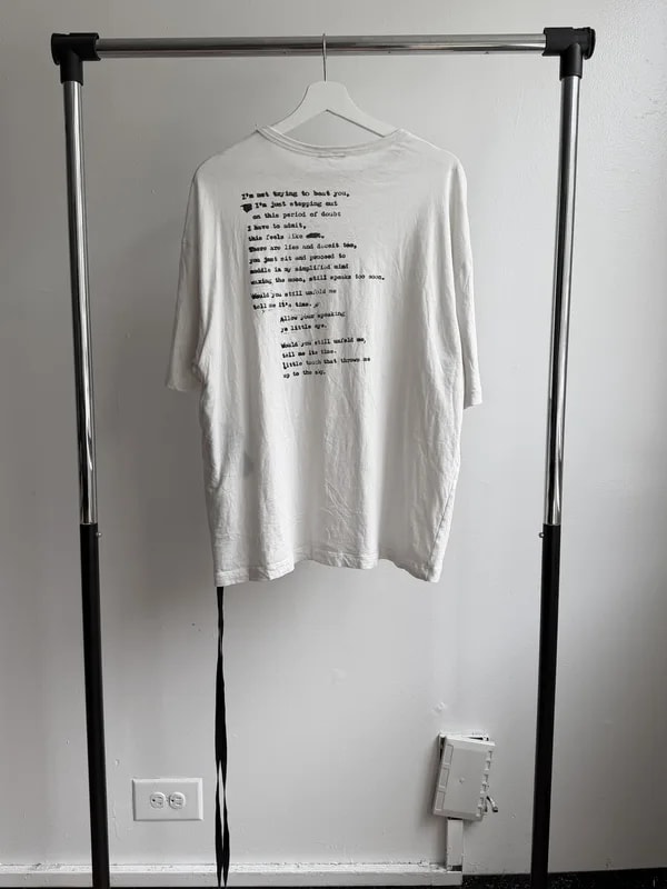 Ann Demeulemeester — Ann Demeulemeester Donovald Poem T-Shirt — streetwear — resale