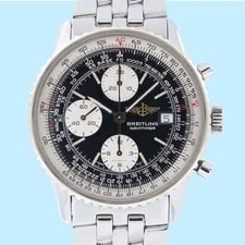 Breitling — Breitling Old Navitimer Black Dial on Stainless Steel B13019 Papers 1998 — Watch — resale