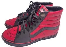 Vans X Marvel Deadpool SK8-Hi High-Top Shoes ’s 10.5 Lightly Worn. 4