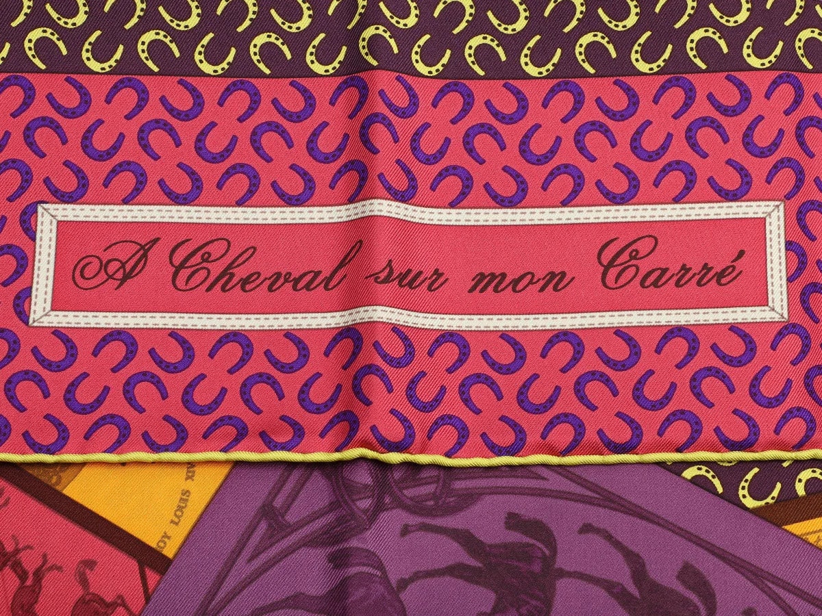 Hermès A Cheval Sur Mon Carré Scarf 90cm 2