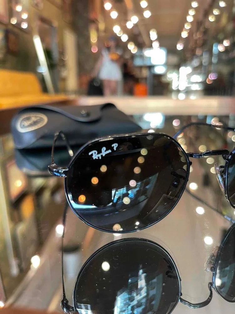 Ray Bans Wire Frame Round Sunglasses Polarized 3