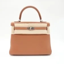 Hermès — Authentic Preloved Hermes Kelly 25 Palladium Hardware Stamp W(2024) — Handbag — resale