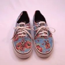Vans Star Wars Yoda Aloha Shoes Size 9.0 Collaboration Hawaiian Print 2