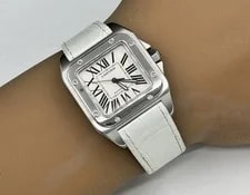 Cartier Santos 100 W20126X8 2878 Automatic Excellent A7321 2