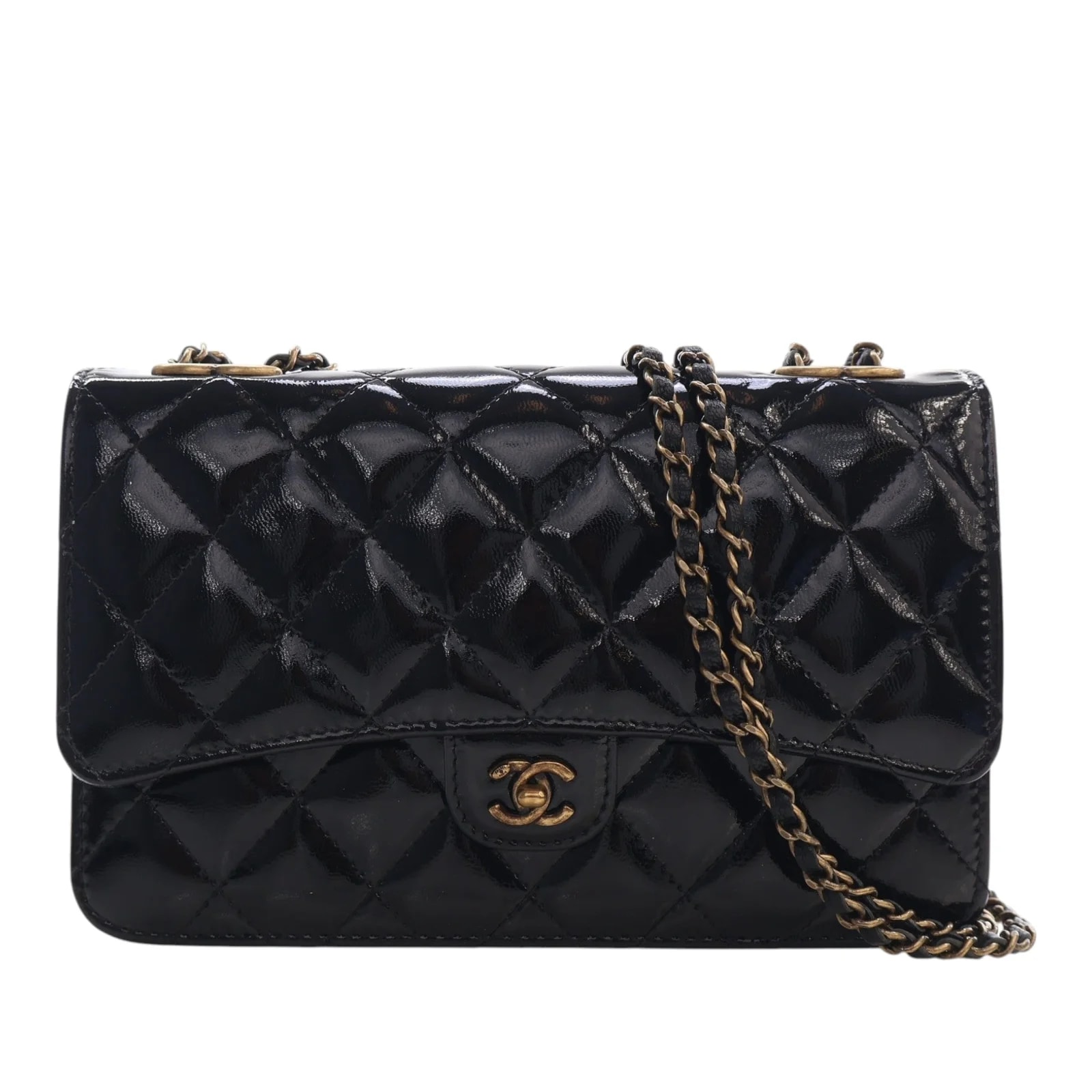 Chanel — and CC Eyelet Wallet on Chain — Handbag — resale