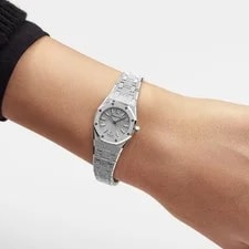 Audemars Piguet Royal Oak 67630BC.GG.1312BC.01-B 'Mini' Frosted White Gold 2