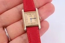 Must de Cartier Tank Gold Dial . Vermeil Argent Small Tank 3