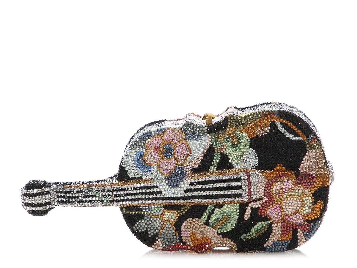 Judith Leiber — Judith Leiber Floral Cello Minaudière — Handbag — resale