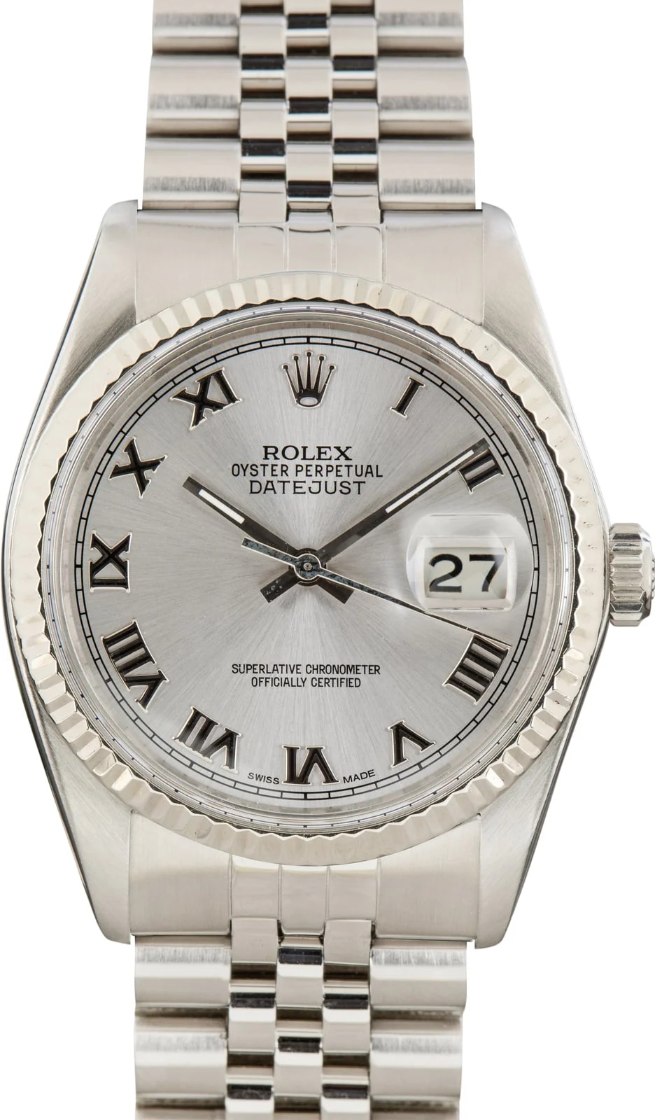 Rolex Datejust 36 Silver Dial Ref 16014 2