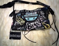 Balenciaga — Balenciaga Classic City Graffiti Print — Handbag — resale