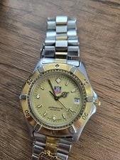 TAG Heuer Professional 2000 Silver Gold Two-Tone WE1120-R Swiss Made Quartz 38mm 3