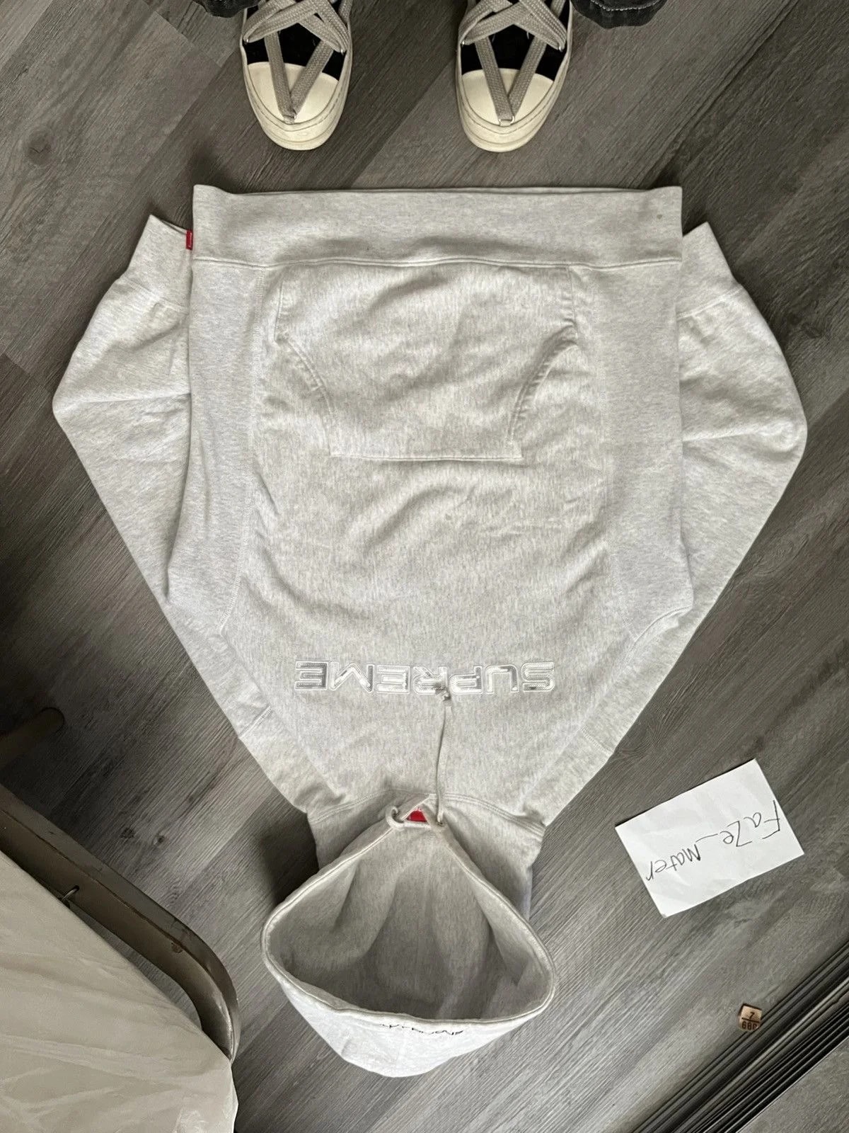 Supreme — Supreme Sequin Logo Hooded Sweatshirt — streetwear — resale