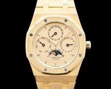 Audemars Piguet — Audemars Piguet 25554BA Royal Oak Perpetual Calendar 18K YG Champagne Dial — Watch — resale