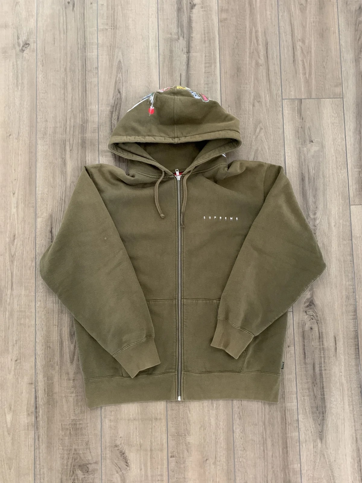 Supreme — Supreme Globe Embroidered Hood Hoodie — streetwear — resale