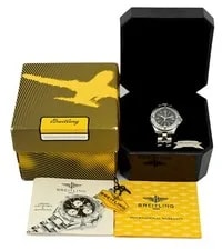 Breitling 38mm Colt 500M Black Dial Stainless Steel ! Ref: A64050! 2