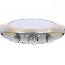 Omega Seamaster Polaris Chronograph Quartz 38mm Ss/yg Gold Dial Date #C1686 4