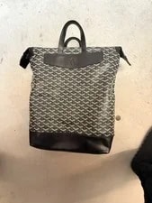 Goyard — Goyard Pattern Logo Accent Backpack — Handbag — resale