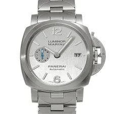 Panerai Luminor Marina 42mm PAM00977 Silver Stainless Steel Automatic #W1515 2