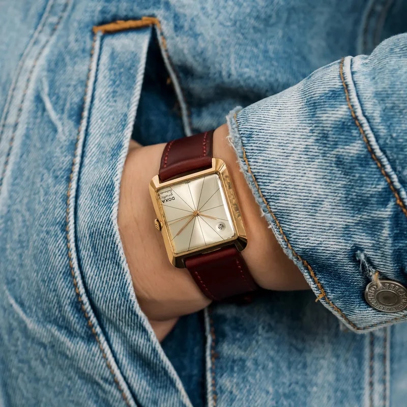 1950s Doxa Grafic Automatic Ref. 1181-18 in 18k Rose Gold 2