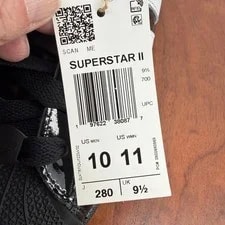 Adidas Superstar II Shell Toe 10/Wmn 11 4