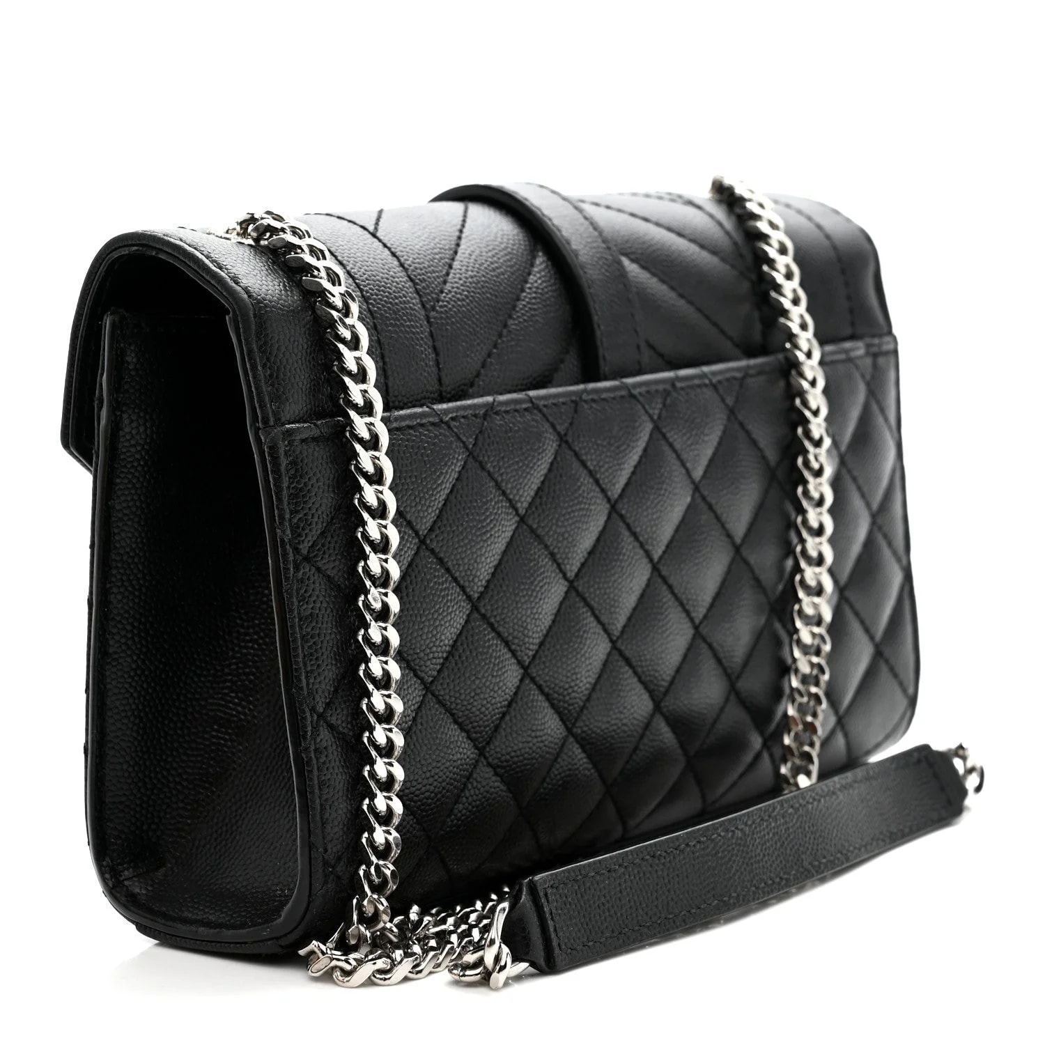 Grain de Poudre Textured Mixed Triquilt Small Satchel 3