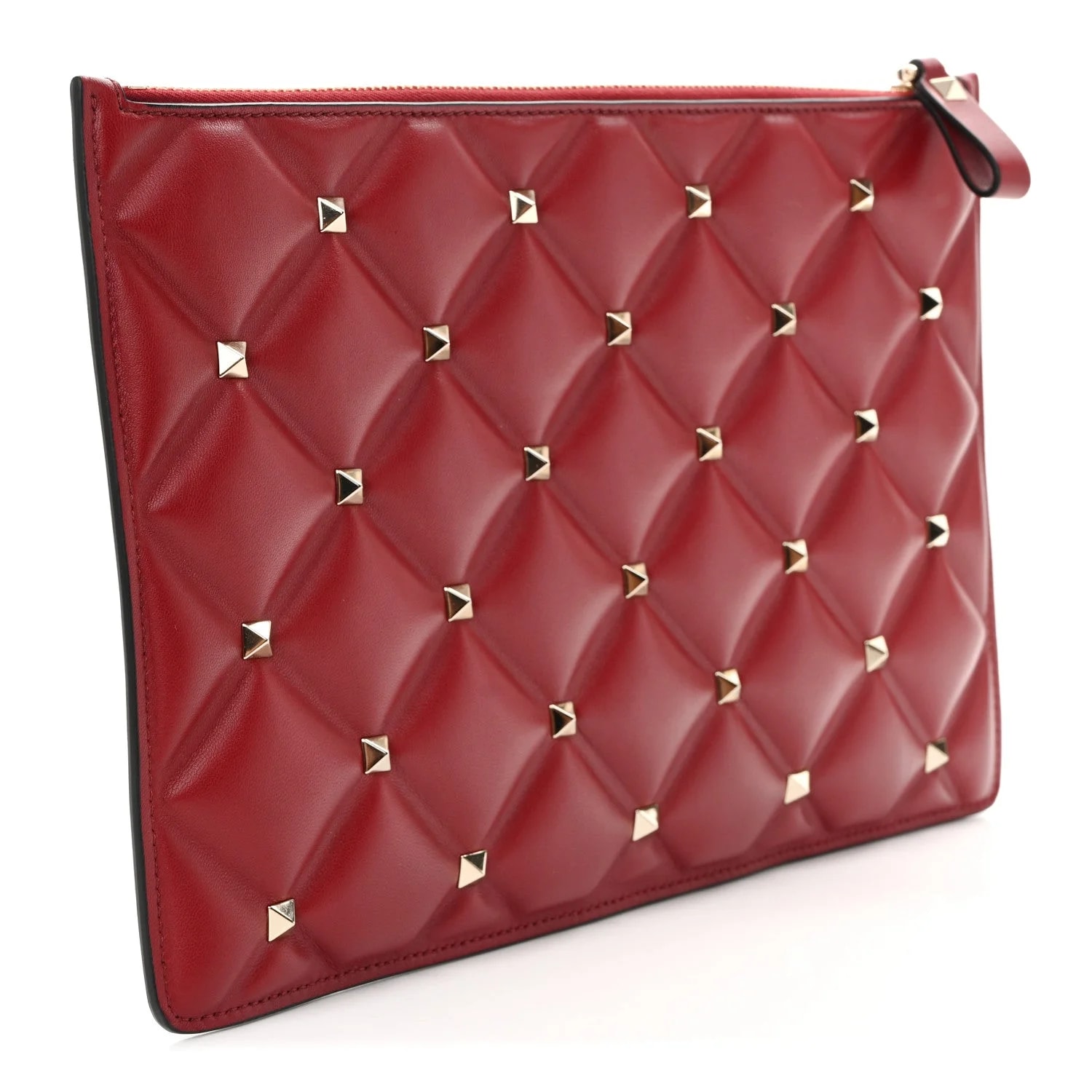 Large Candystud Zip Pouch Rubino 3