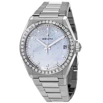 Defy Midnight Automatic Diamond Mother of Pearl Dial Watch 03.9200.670/03.MI001 2