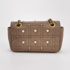 Gucci GG Marmont Matelassé Studded Flap Auth 4