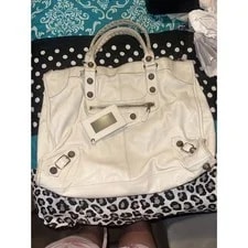 Balenciaga — Balenciaga Studded Large City Motorcycle Satchel — Handbag — resale