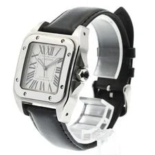 Cartier Santos 100 MM W20106X8 Silver Dial Automatic Boy's Watch_957889 2