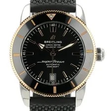 Breitling Superocean Black Dial Gold & Steel 42mm Automatic ’S UB2010 2
